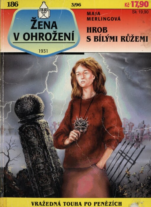 Hrob s bílými růžemi