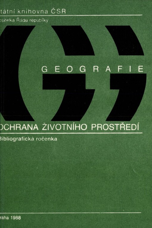 Geografie: bibliografická ročenka