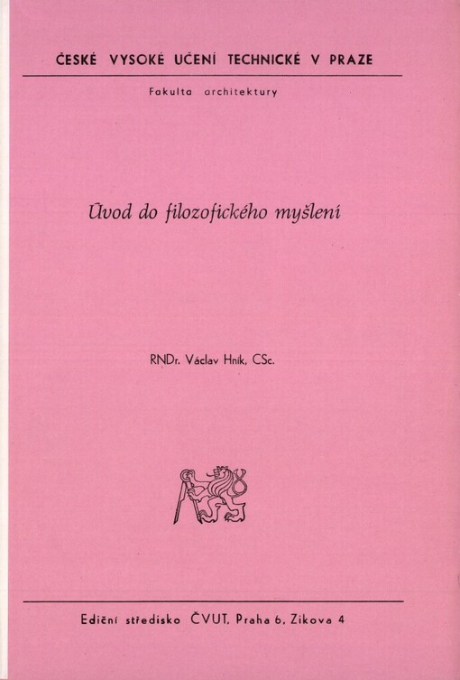 Úvod do filozofického myšlení