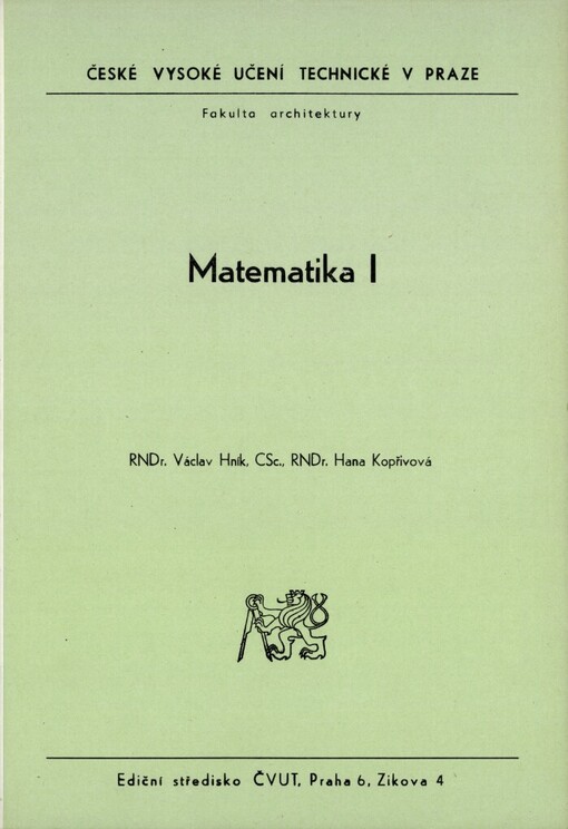 Matematika I