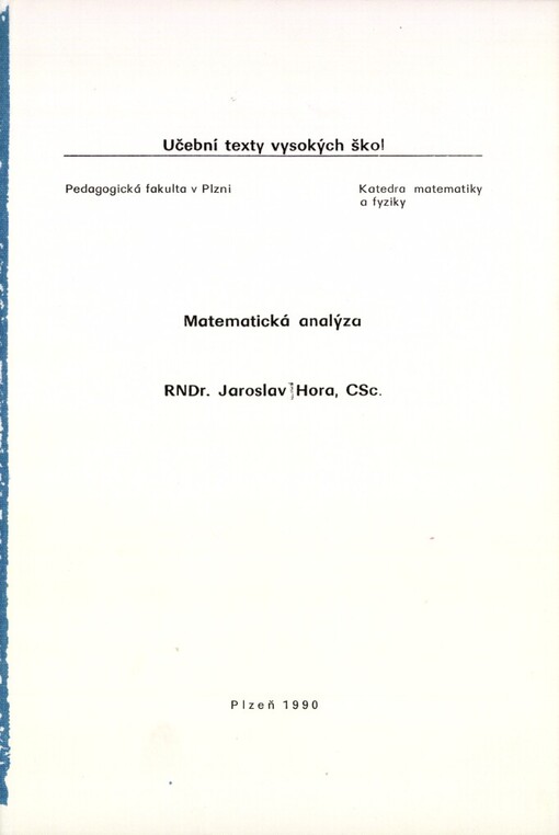 Matematická analýza