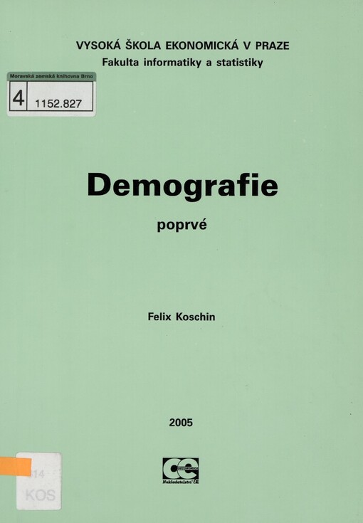 Demografie poprvé