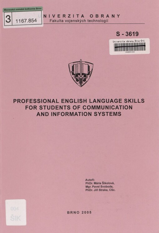 Professional English language skills for students of communication and information systems