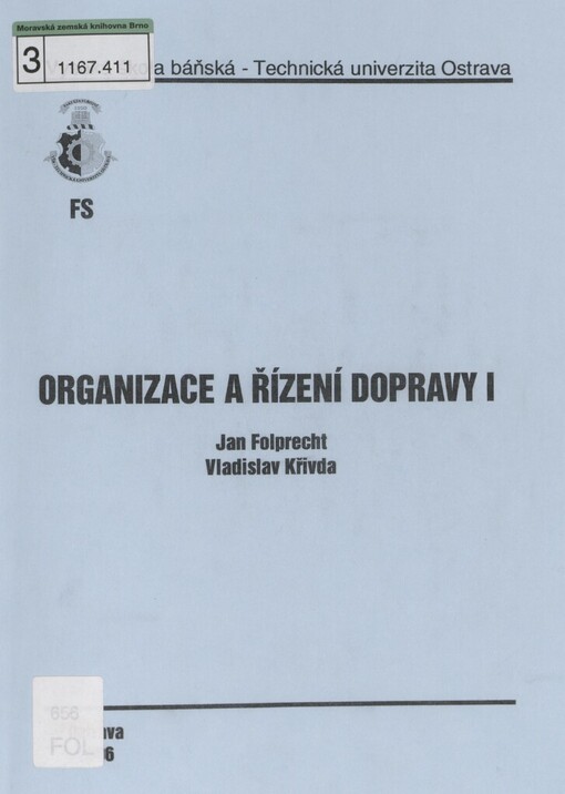 Organizace a řízení dopravy I