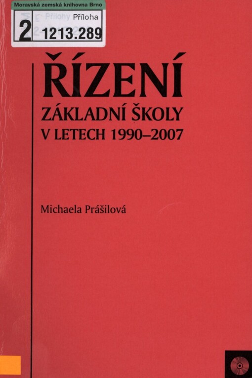 Řízení základní školy v letech 1990-2007