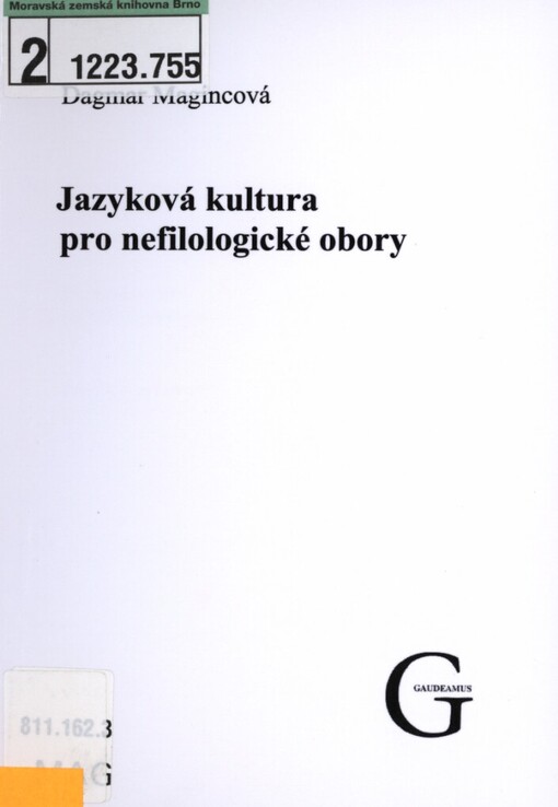 Jazyková kultura pro nefilologické obory
