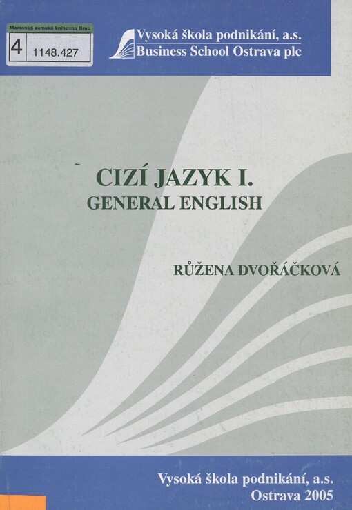 Cizí jazyk I: general English