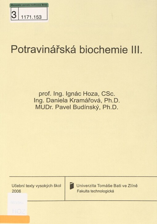 Potravinářská biochemie III