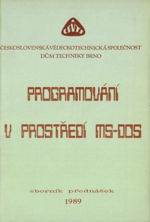 Programování v prostředí MS-DOS