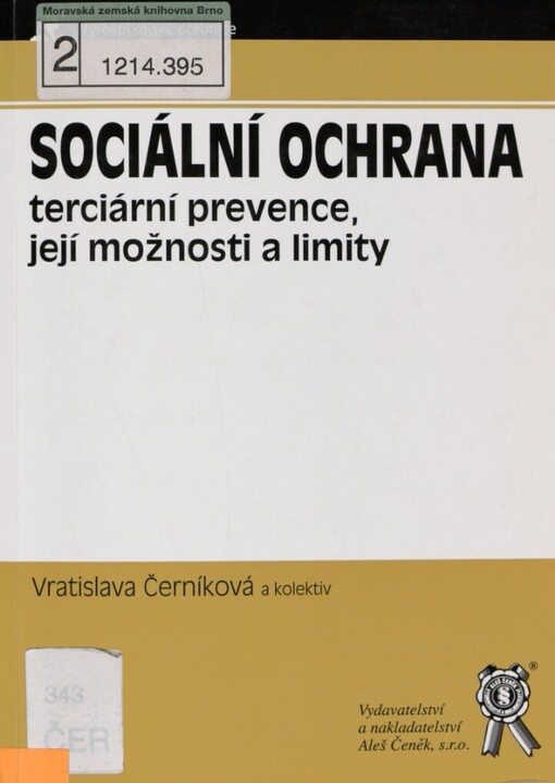 Sociální ochrana: terciární prevence, její možnosti a limity