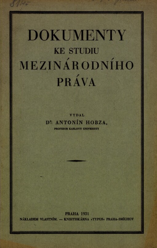 Dokumenty ke studiu mezinárodního práva