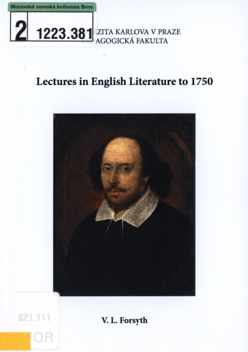 Lectures in English literature to 1750