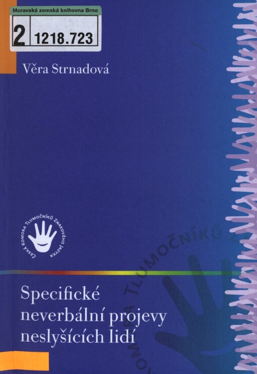 Specifické neverbální projevy neslyšících lidí