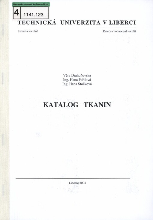 Katalog tkanin