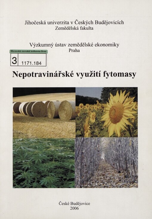 Nepotravinářské využití fytomasy