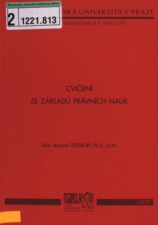 Cvičení ze základů právních nauk, Vyd. 2.