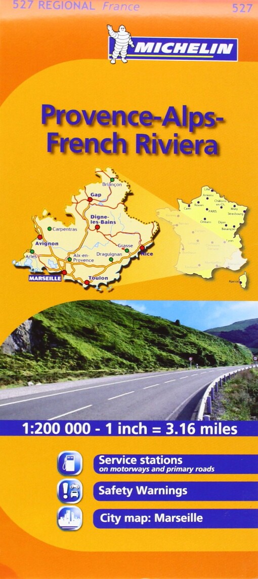 Michelin Map France: Provence French Riviera 527 (Maps/Regional (Michelin))