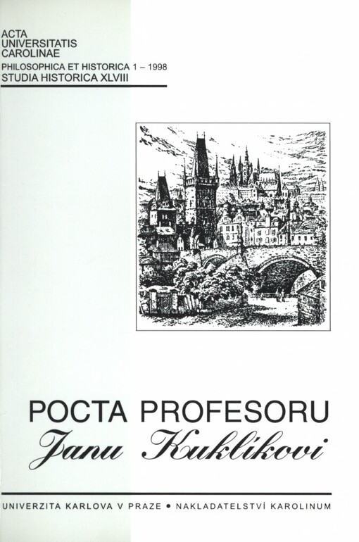 Pocta profesoru Janu Kuklíkovi