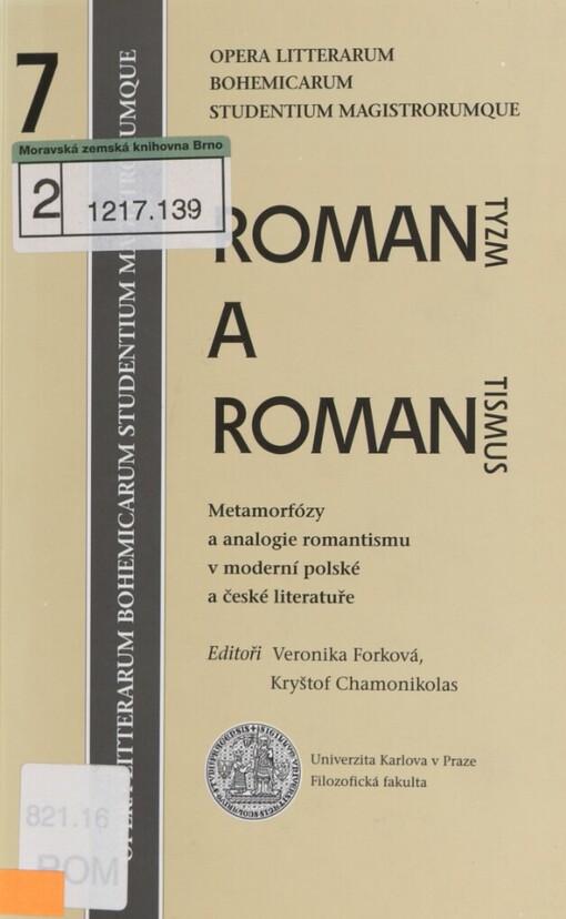 Romantyzm a romantismus: metamorfózy a analogie v moderní polské a české literatuře