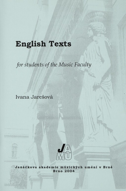 English texts for students of the Music Faculty