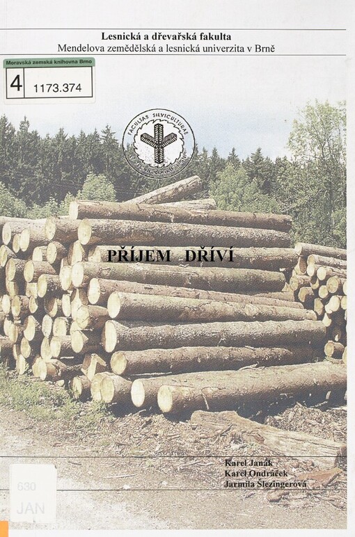 Příjem dříví: učební text