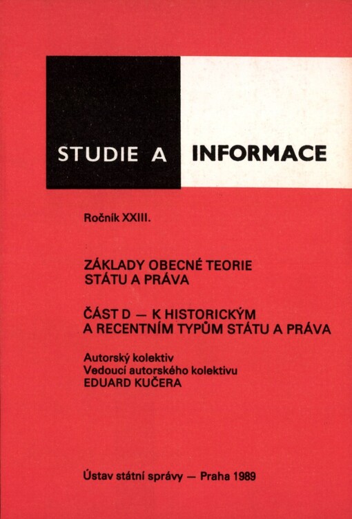 Základy obecné teorie státu a práva