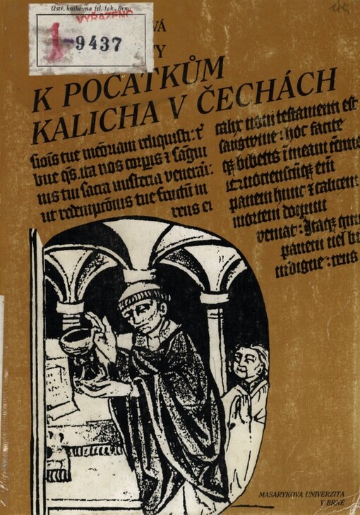 K počátkům kalicha v Čechách: studie a texty