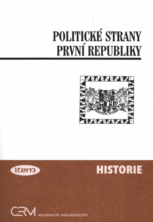 Politické strany první republiky