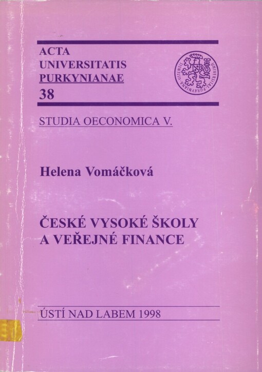 České vysoké školy a veřejné finance