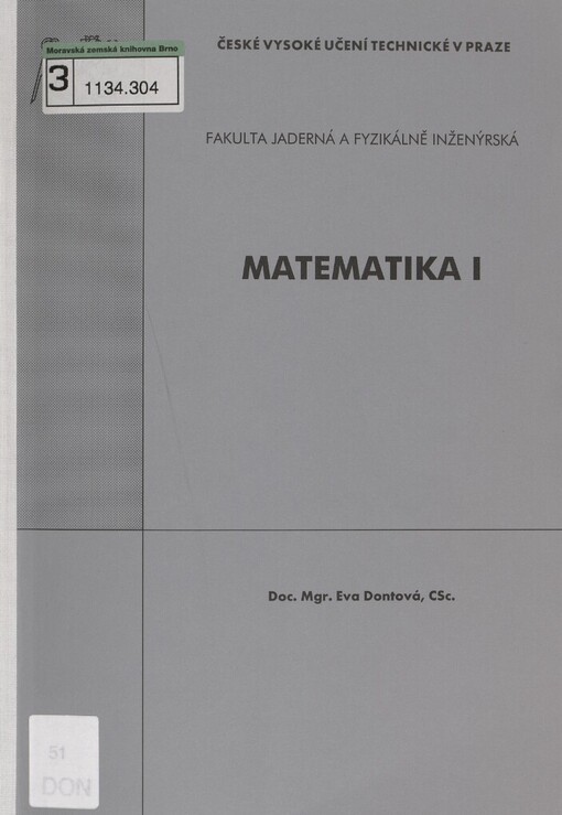 Matematika I
