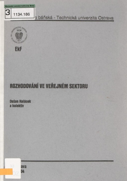 Rozhodování ve veřejném sektoru