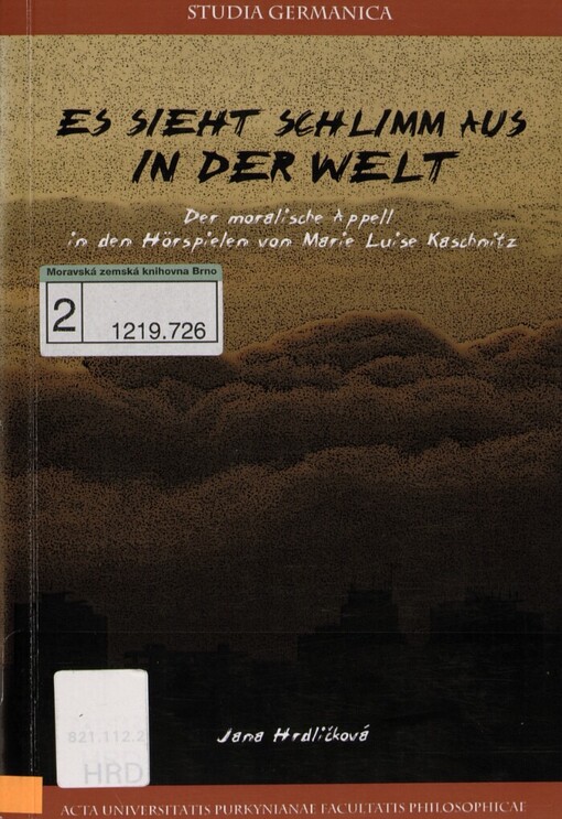 Es sieht schlimm aus in der Welt: der moralische Appell in den Hörspielen von Marie Luise Kaschnitz