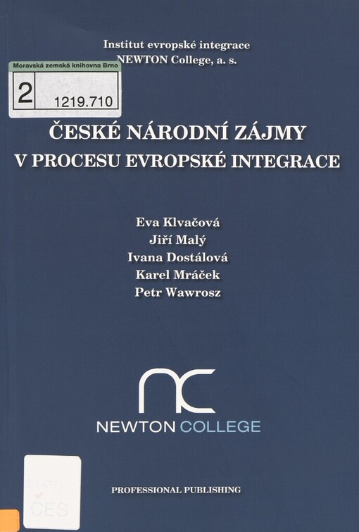 České národní zájmy v procesu evropské integrace