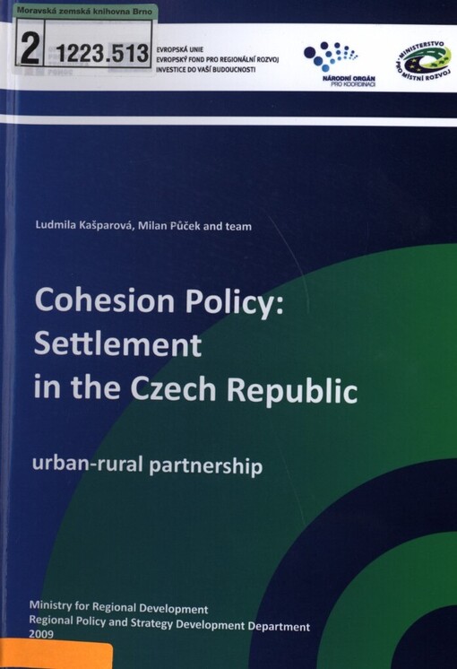 Cohesion policy: Settlement in the Czech Republic: urban-rural partnership