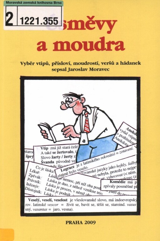 Úsměvy a moudra: vyběr [sic] vtipů, přísloví, moudrostí, veršů a hádanek