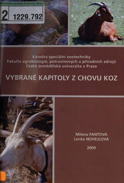 Vybrané kapitoly z chovu koz