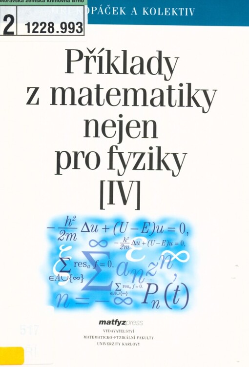 Příklady z matematiky nejen pro fyziky IV, 3., opr. vyd.