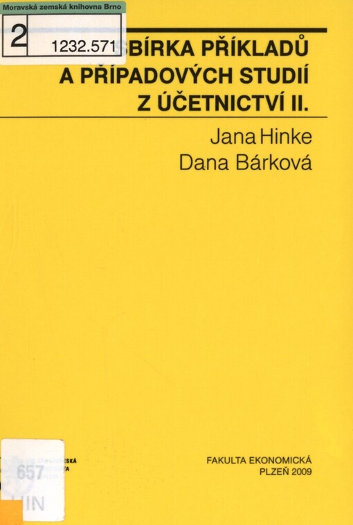 Sbírka příkladů a případových studií z účetnictví II