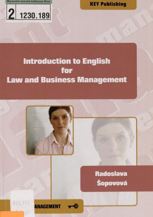 Introduction to English for law and business management