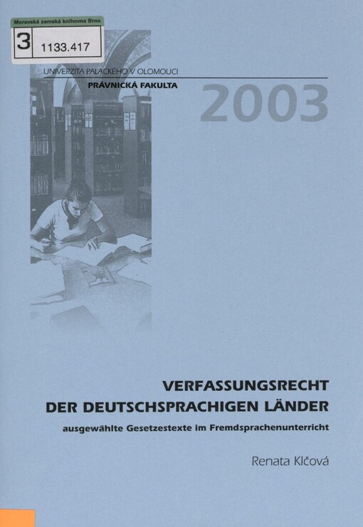 Verfassungsrecht der deutschsprachigen Länder: ausgewählte Gesetzestexte im Fremdsprachenunterricht