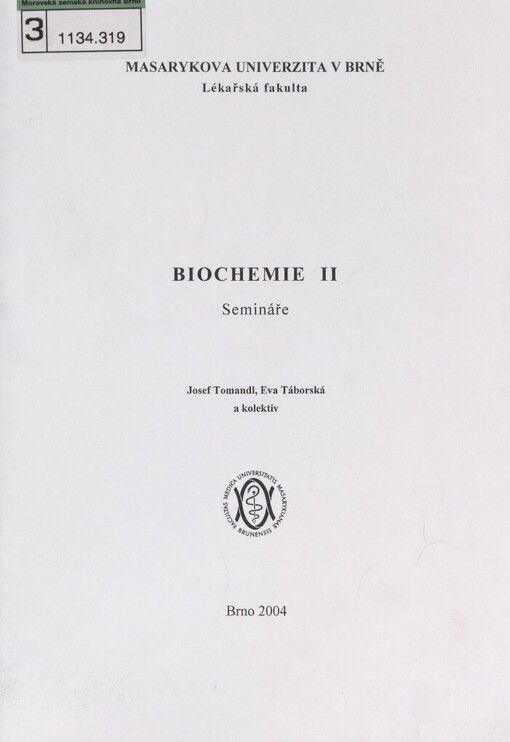 Biochemie II: semináře