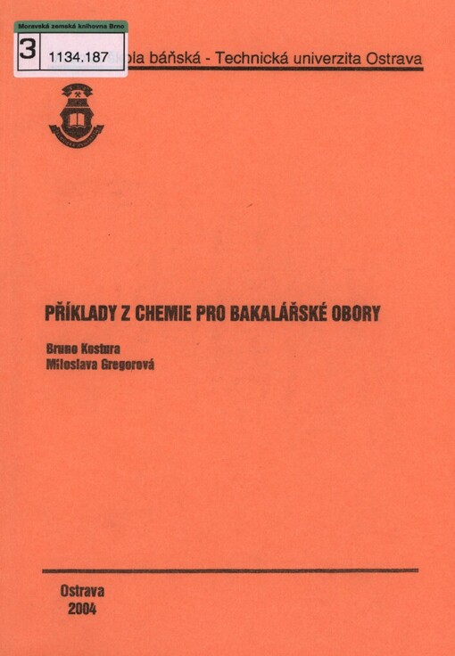 Příklady z chemie pro bakalářské obory