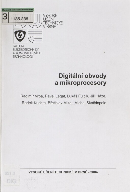 Digitální obvody a mikroprocesory