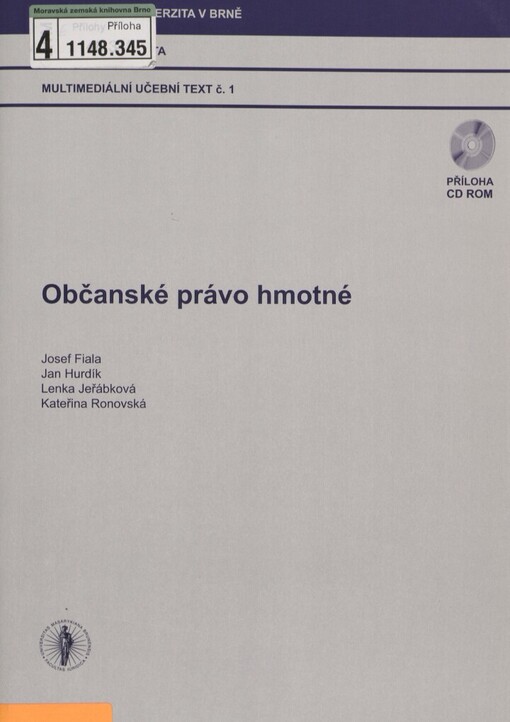 Občanské právo hmotné: multimediální učební text