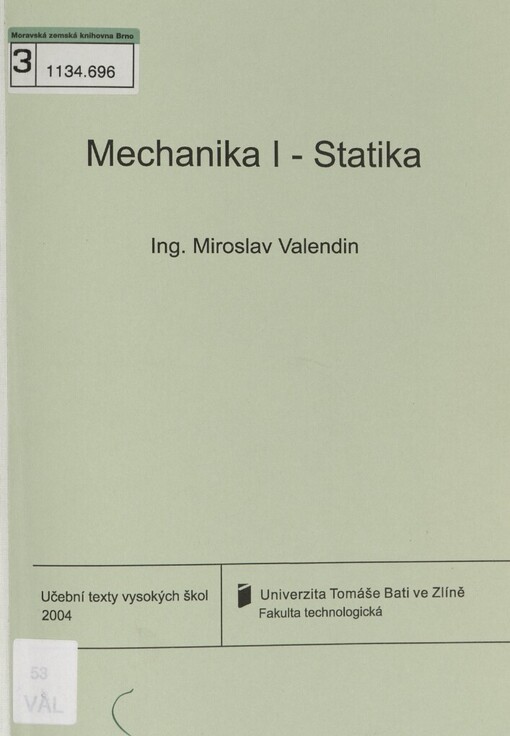 Mechanika I: statika