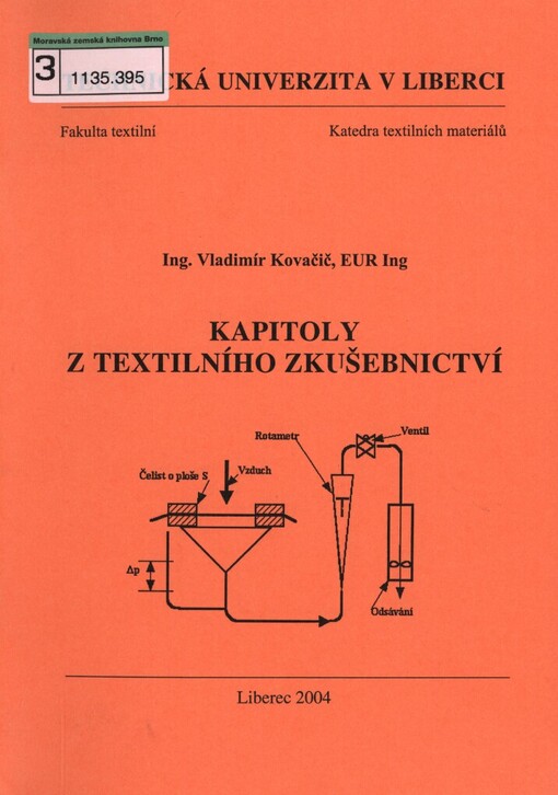 Kapitoly z textilního zkušebnictví
