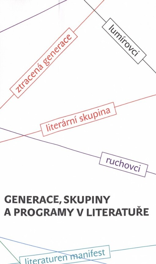 Generace, skupiny a programy v literatuře: příspěvky z kolokvia doktorského semináře pořádaného 3. června 2008 v Praze
