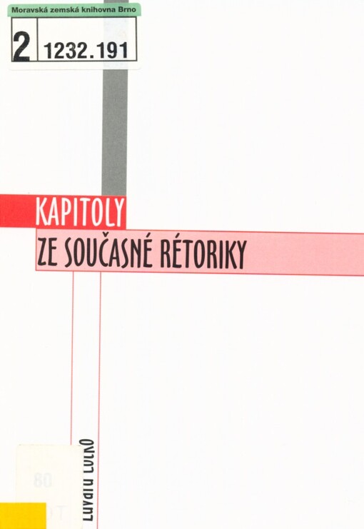 Kapitoly ze současné rétoriky, 3. vyd.