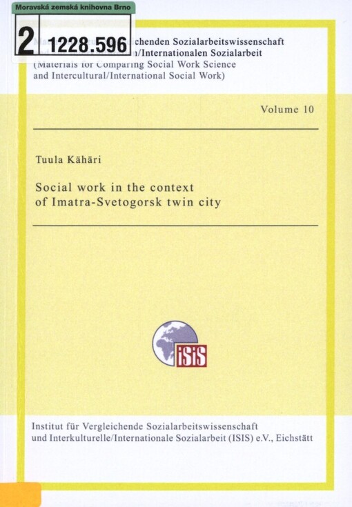 Social work in the context of Imatra-Svetogorsk twin city