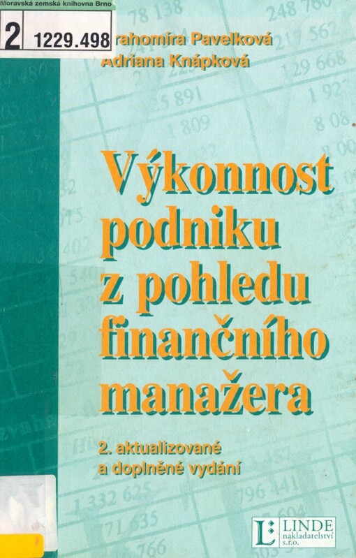 Výkonnost podniku z pohledu finančního manažera